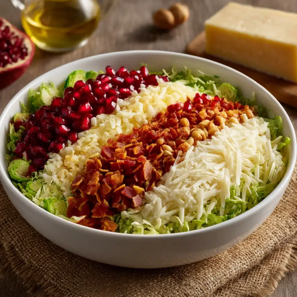 Chopped Brussels Sprouts Salad with Creamy Shallot Dressing Recipe - Recipe Image
