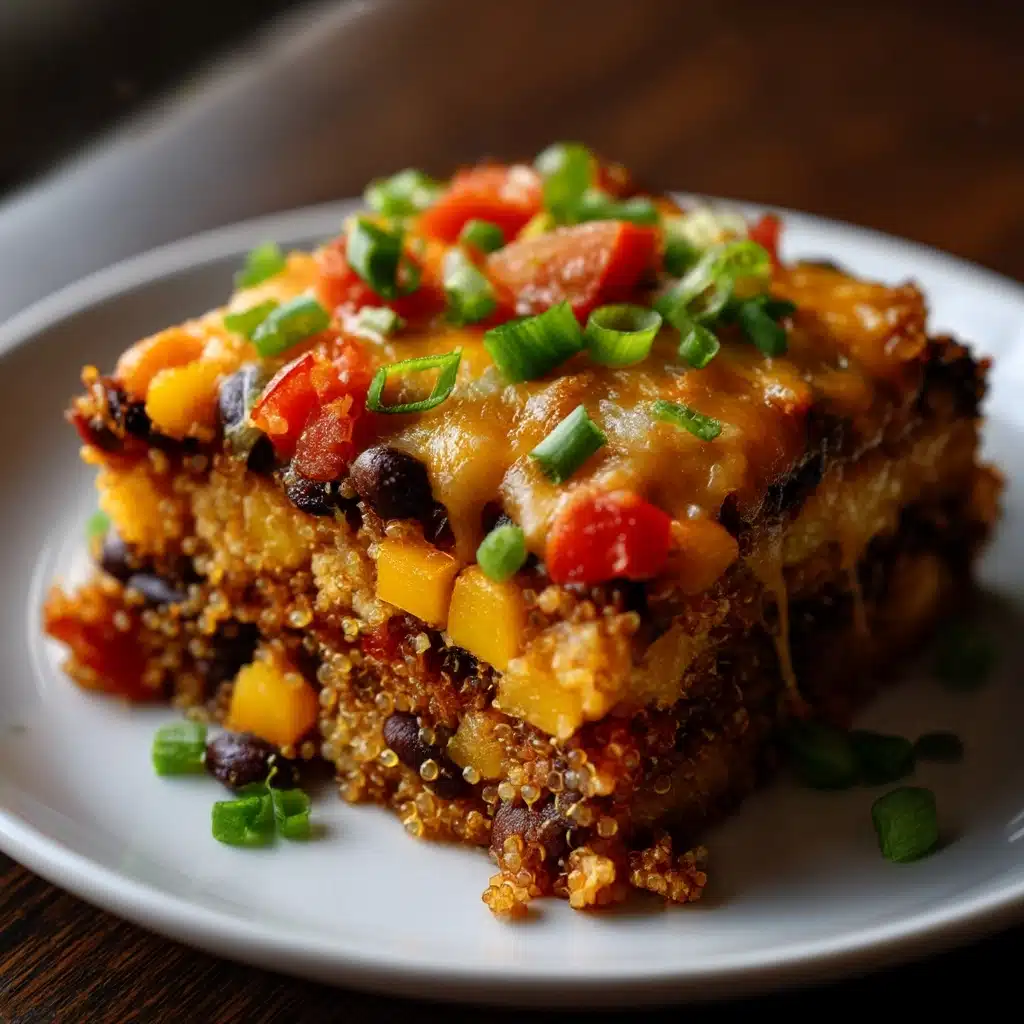Southwestern Quinoa and Black Bean Casserole Recipe - Recipe Image