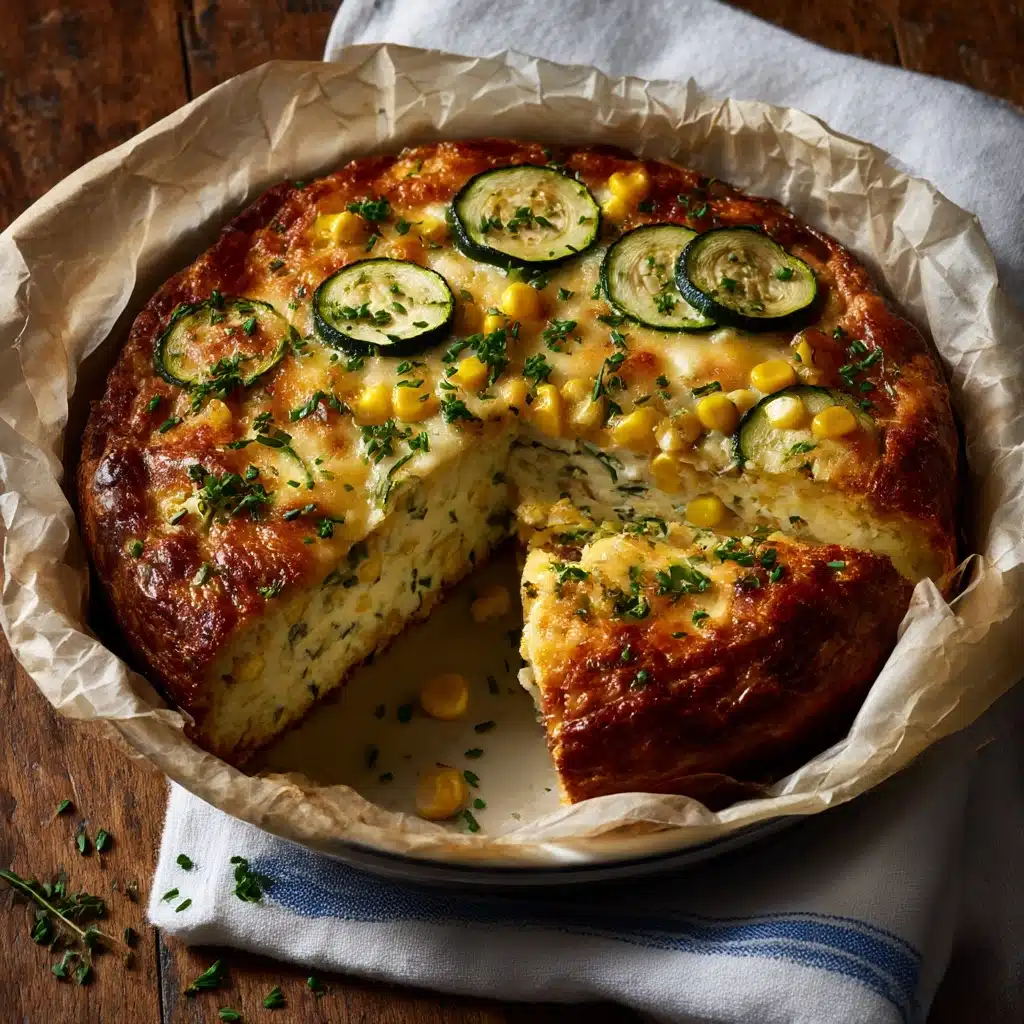 Sweet Corn and Zucchini Pie Recipe - Recipe Image