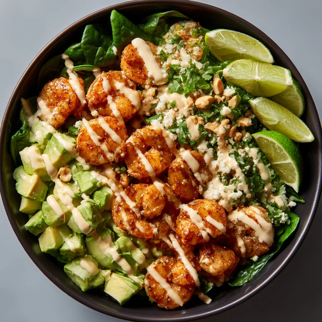 Shrimp and Avocado Salad with Miso Dressing Recipe - Recipe Image