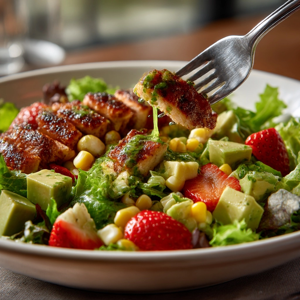 Summer Chipotle Chicken Cobb Salad with Cilantro Vinaigrette Recipe - Recipe Image
