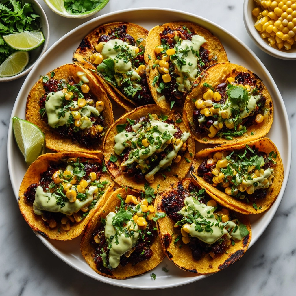 Smoky Beans & Greens Tacos with Aji Verde Recipe - Recipe Image