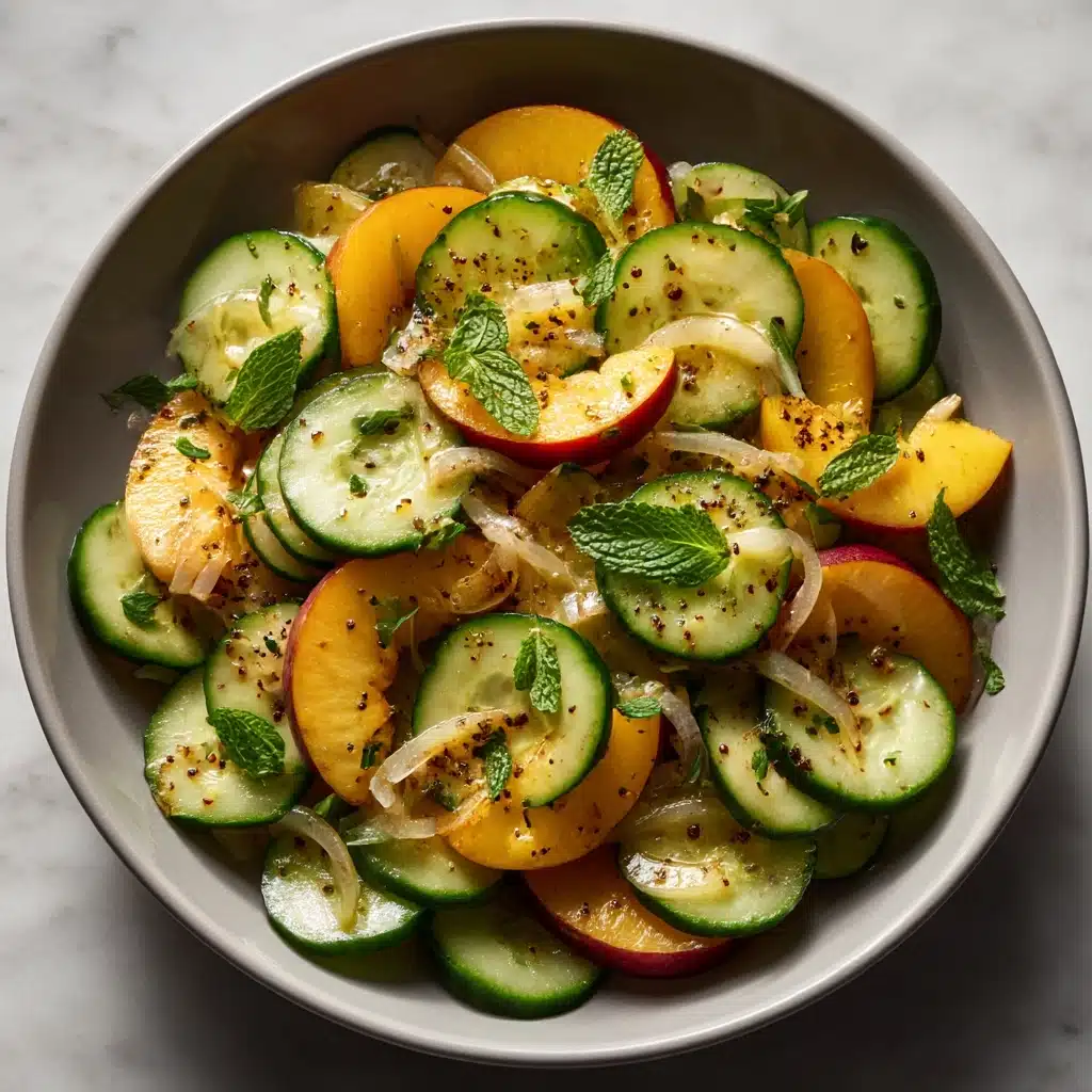Gorgeous Peach Salad Recipe - Recipe Image