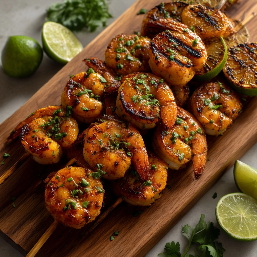 Cilantro Lime Grilled Shrimp Recipe - Recipe Image