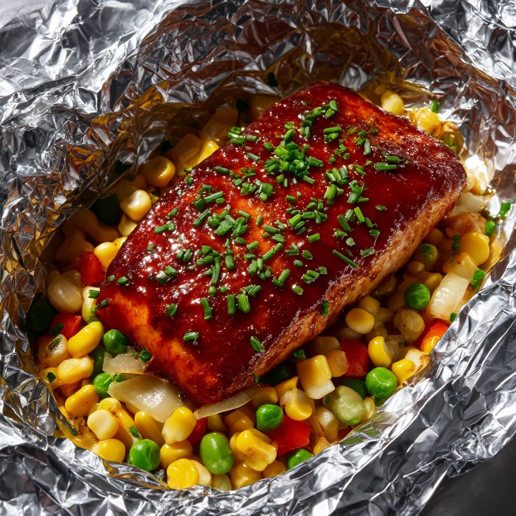Campfire Dinner Meatloaf Foil Packets Recipe - Recipe Image