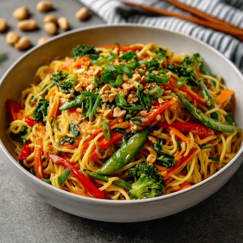 Peanut Chicken and Noodles Recipe - Recipe Image