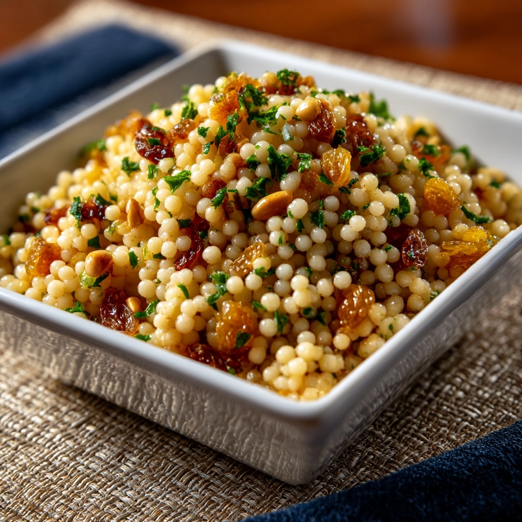 Israeli Couscous with Pine Nuts and Parsley Recipe - Recipe Image