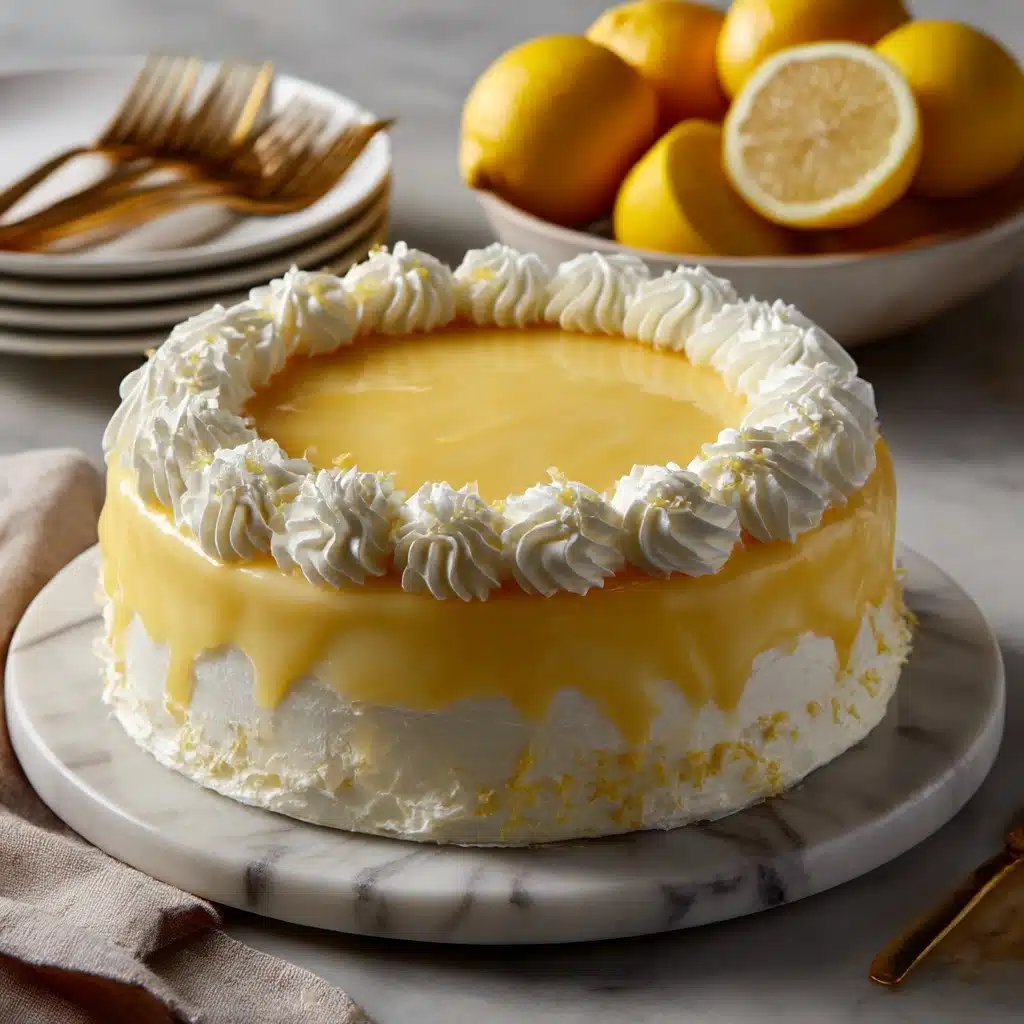 Lemon Truffle Cake Recipe - Recipe Image
