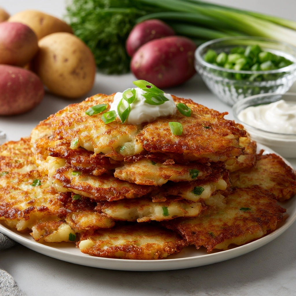 Crispy Potato Pancakes Recipe - Recipe Image