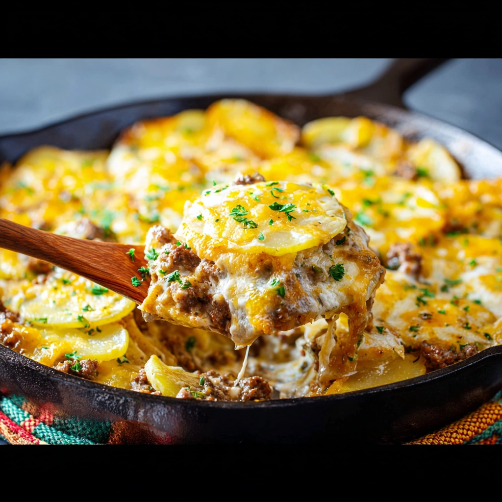Easy Ground Beef and Potatoes Recipe - Recipe Image