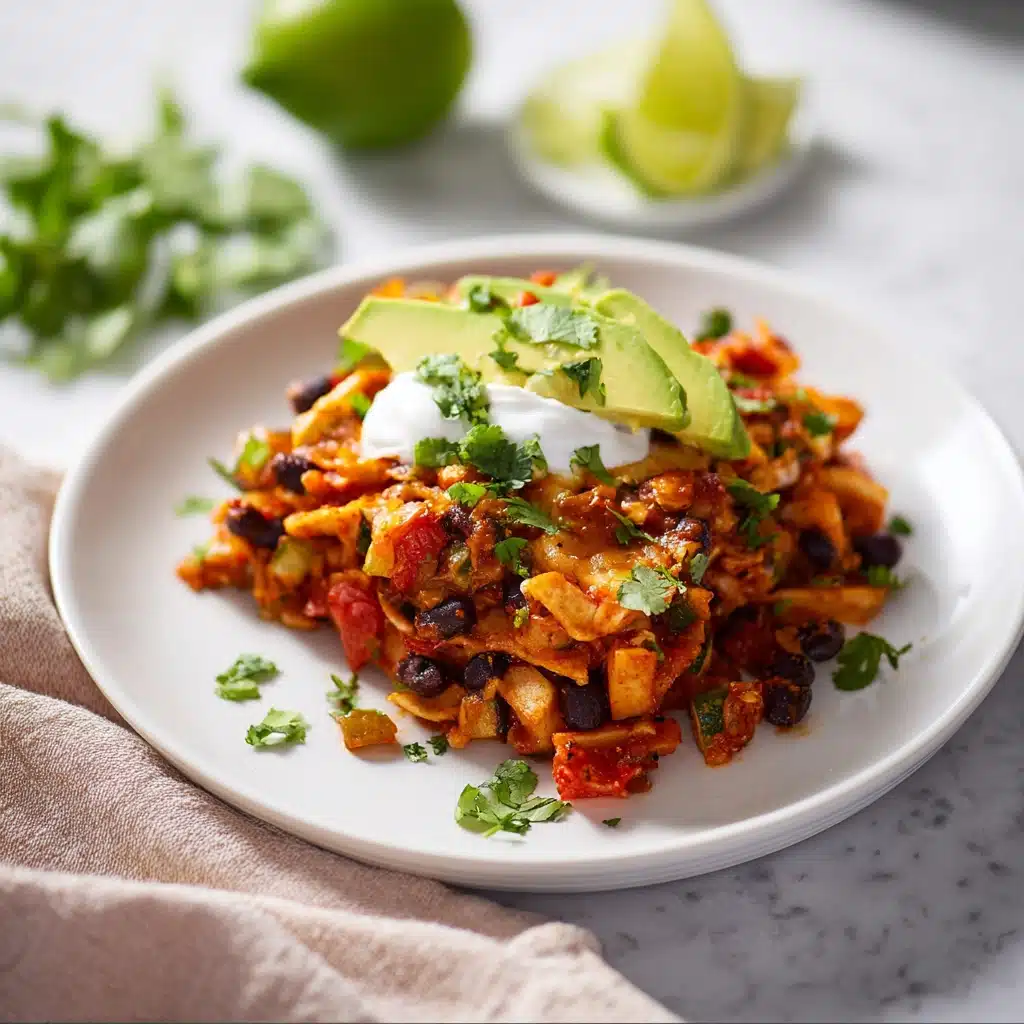 Vegetarian Black Bean Enchilada Skillet Recipe - Recipe Image