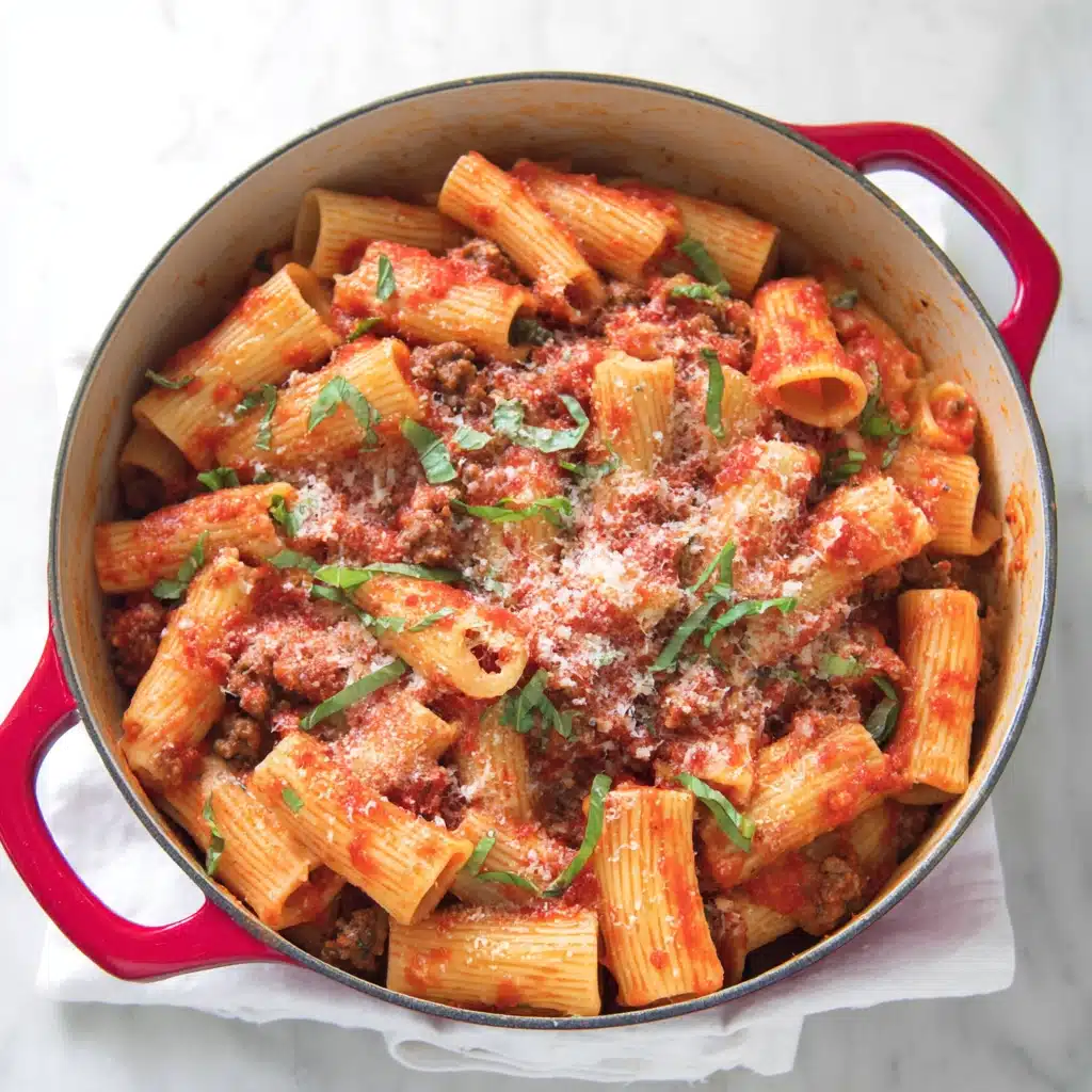 Sausage Basil Rigatoni Recipe - Recipe Image