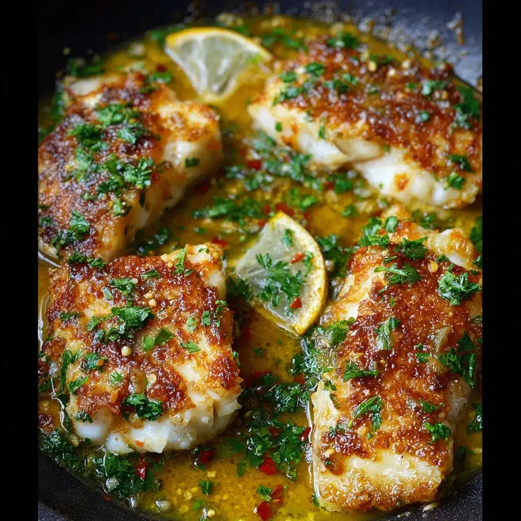 Baked Cod Recipe with Lemon and Garlic Recipe - Recipe Image