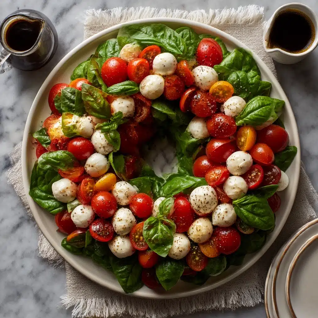 Caprese Christmas Wreath Recipe - Recipe Image