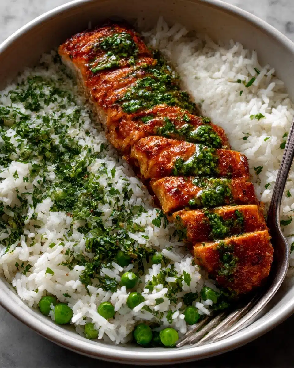 Curried Salmon & Herby Rice Recipe