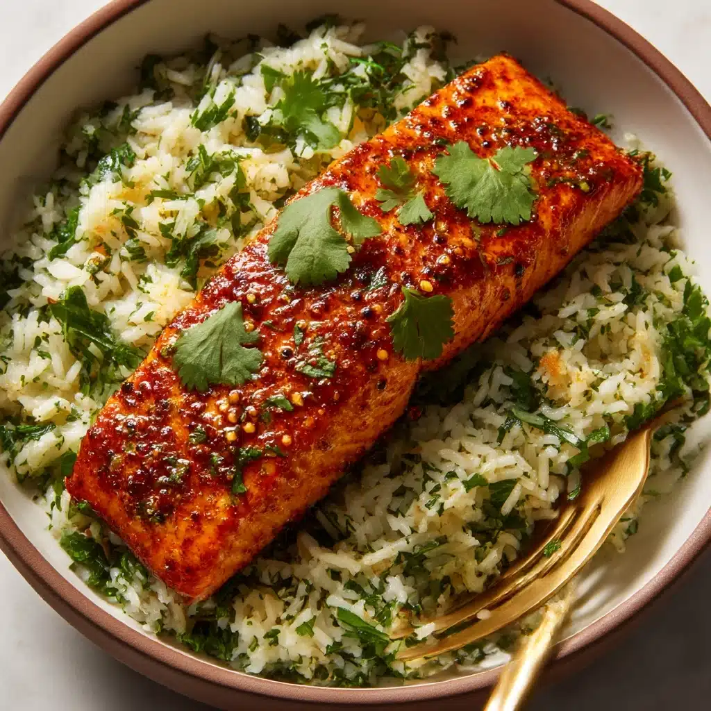 Curried Salmon & Herby Rice Recipe - Recipe Image