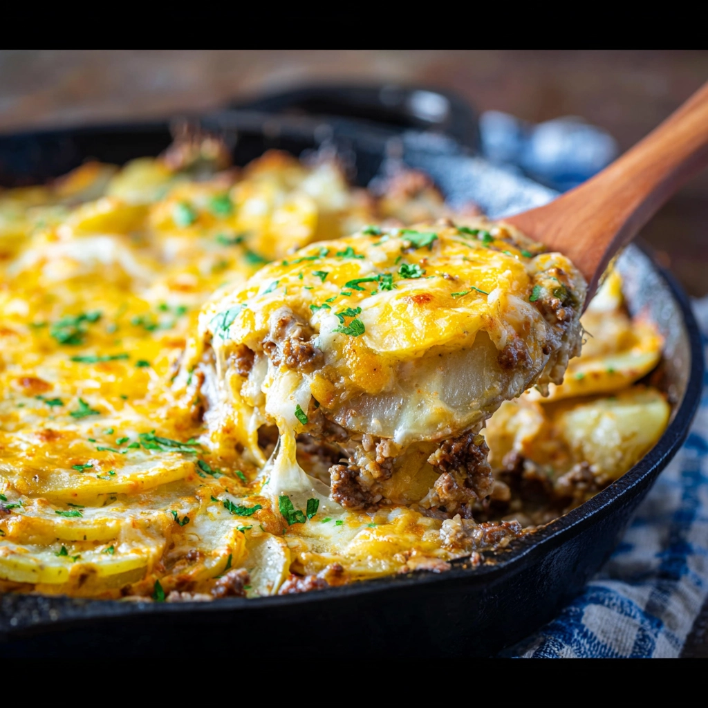 Easy Ground Beef and Potatoes Recipe - Recipe Image