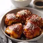 Instant Pot Chicken Thighs with Sticky Honey Garlic Sauce Recipe