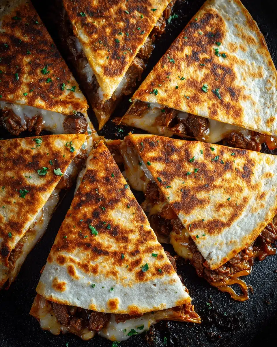 Steak Cheese Quesadillas on Blackstone Recipe