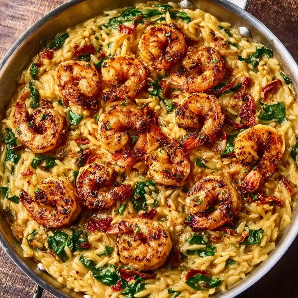 One Pot Marry Me Shrimp and Orzo Pasta Recipe - Recipe Image