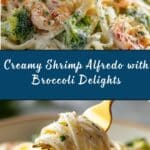 Shrimp Alfredo Fettuccine & Broccoli Recipe