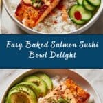 Baked Salmon Sushi Bowl Recipe