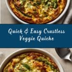 Vegetable Crustless Quiche Recipe