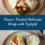 Halloumiwrap med tzatziki Recipe