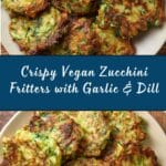 Vegan Zucchini Fritters with Garlic & Dill Recipe