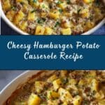 Hamburger Potato Casserole with Cheddar Cheese Recipe
