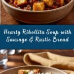 Ribollita Soup with Sausage & Toasted Bread Recipe
