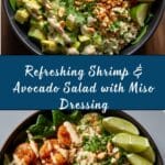 Shrimp and Avocado Salad with Miso Dressing Recipe