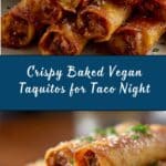 Crispy Baked Vegan Taquitos Recipe