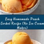 Peach Sorbet Recipe