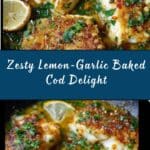 Baked Cod Recipe with Lemon and Garlic Recipe