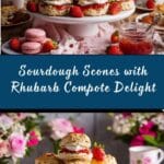 Sourdough Scones with Rhubarb and Strawberry Compote Recipe