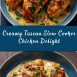 Creamy Tuscan Slow Cooker Chicken Recipe