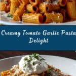 Creamy Tomato Garlic Pasta Recipe