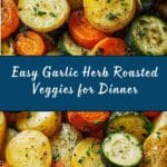 Garlic Herb Roasted Potatoes Carrots and Zucchini Recipe