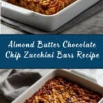 Almond Butter Chocolate Chip Zucchini Bars Recipe