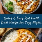 Quick & Easy Red Lentil Dahl Recipe