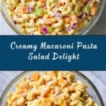 Perfect Creamy Macaroni Pasta Salad Recipe