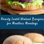 Lentil Walnut Burgers Recipe