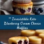 Keto Blueberry Cream Cheese Muffins Recipe