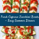 Caprese Zucchini Boats Recipe