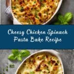 Chicken Spinach Pasta Bake Recipe