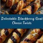 Blackberry Goat Cheese Puff Pastry Twists Recipe