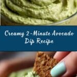 2-Minute Creamy Avocado Dip Recipe