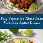 Vegetarian Black Bean Enchilada Skillet Recipe