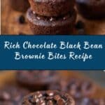 Chocolate Black Bean Brownie Bites Recipe